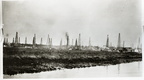 Goose Creek Oil Field along Goose Creek stream, 1920s 