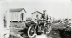 Lon Perkins on his motorcycle, early 1920s