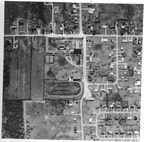 Aerial view of Cedar Bayou Junior School, Baytown.