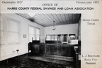Interior of Harris County Federal Savings and Loan circa 1939