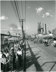 Bicycle exodus at quitting time, 1940