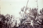 Raising telephone and telegraph poles, circa 1919