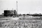 First tank under construction at Baytown, 1919.